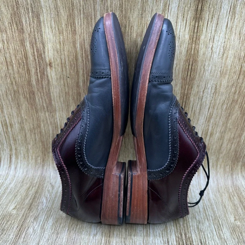 John Fluevog The Gateways Brandenburg Men's Size 10 Violet Black Oxford Shoes